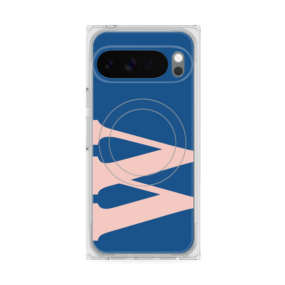 Premium Square Case with Pixelsnap［ Original - initial color - W navy ］