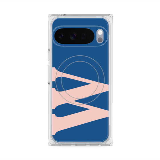 Premium Square Case with Pixelsnap［ Original - initial color - W navy ］