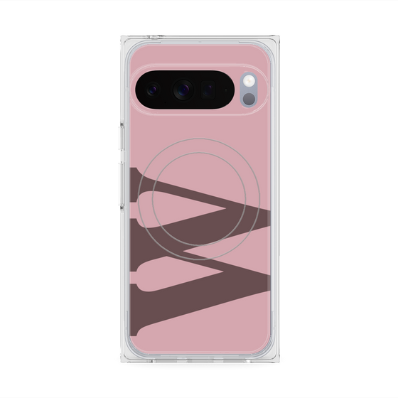 Premium Square Case with Pixelsnap［ Original - initial color - W dusty pink ］