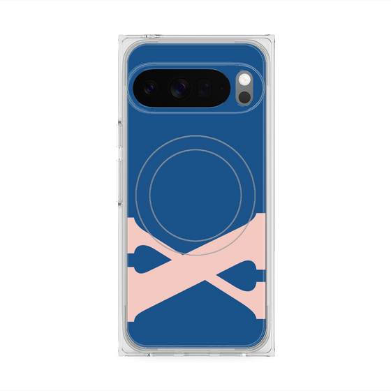 Premium Square Case with Pixelsnap［ Original - initial color - X navy ］