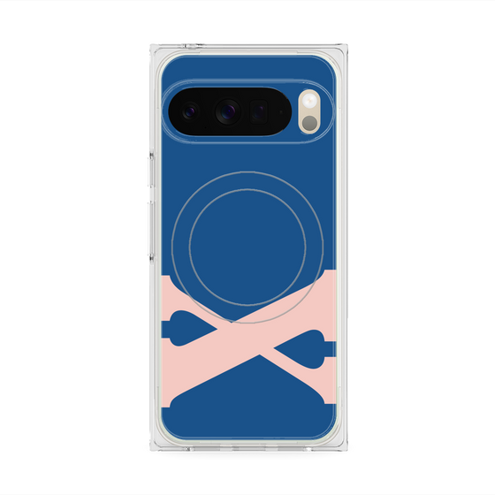 Premium Square Case with Pixelsnap［ Original - initial color - X navy ］