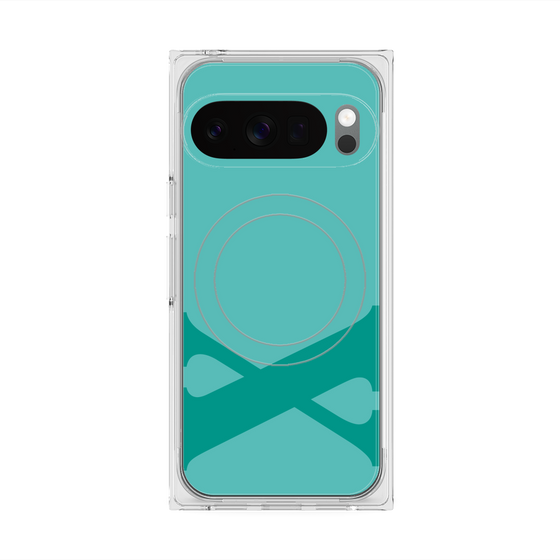 Premium Square Case with Pixelsnap［ Original - initial color - X light green ］