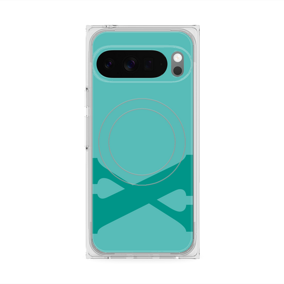 Premium Square Case with Pixelsnap［ Original - initial color - X light green ］