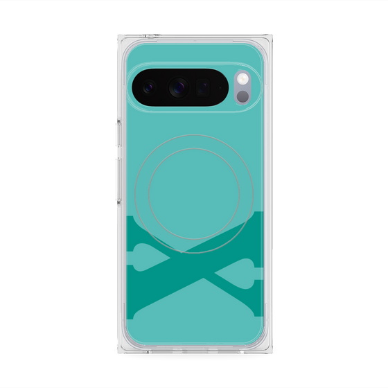 Premium Square Case with Pixelsnap［ Original - initial color - X light green ］
