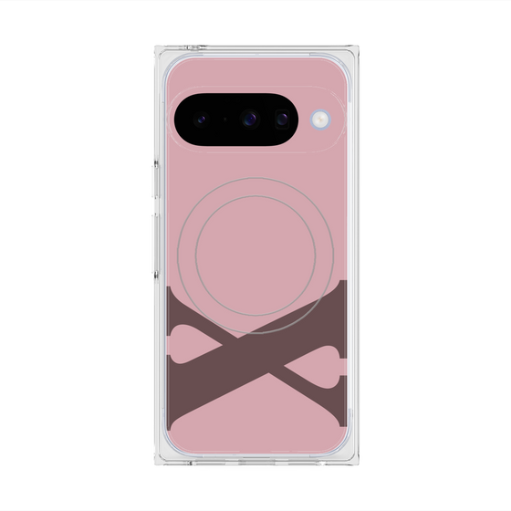 Premium Square Case with Pixelsnap［ Original - initial color - X dusty pink ］