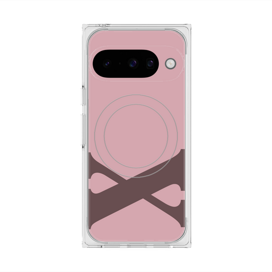 Premium Square Case with Pixelsnap［ Original - initial color - X dusty pink ］