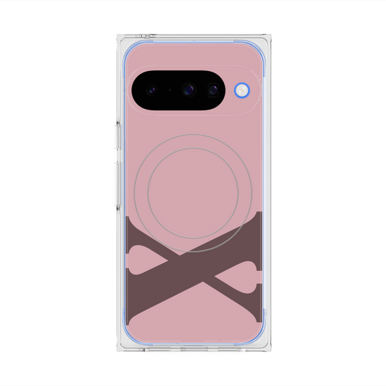 Premium Square Case with Pixelsnap［ Original - initial color - X dusty pink ］
