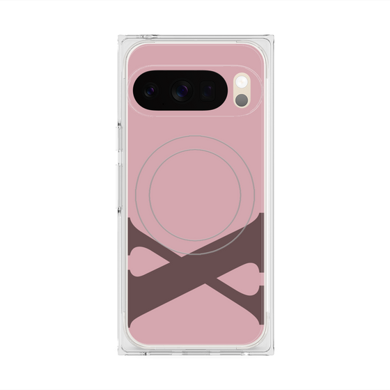 Premium Square Case with Pixelsnap［ Original - initial color - X dusty pink ］