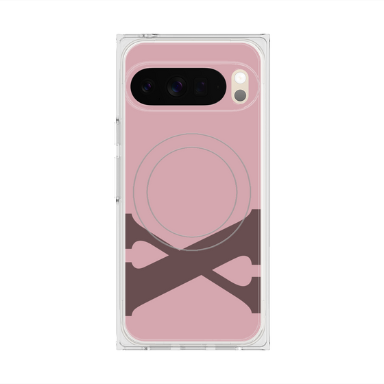 Premium Square Case with Pixelsnap［ Original - initial color - X dusty pink ］