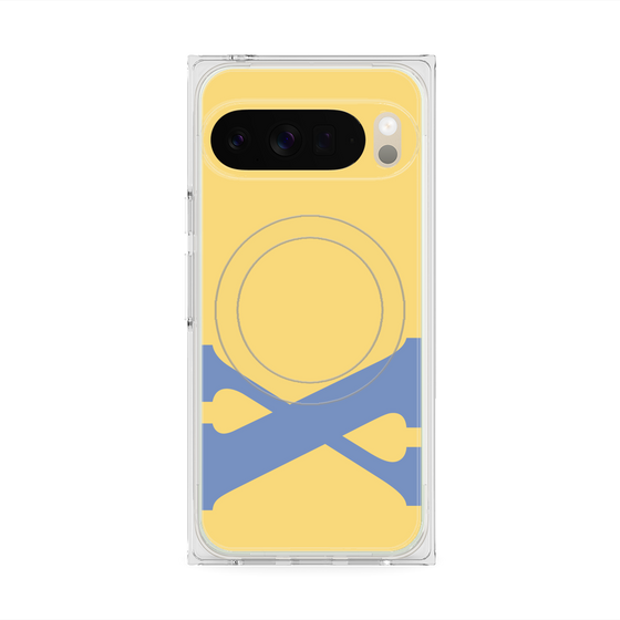 Premium Square Case with Pixelsnap［ Original - initial color - X yellow ］