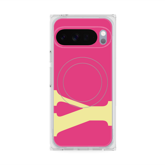 Premium Square Case with Pixelsnap［ Original - initial color - Y pink ］