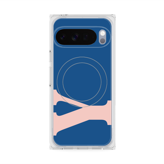 Premium Square Case with Pixelsnap［ Original - initial color - Y navy ］