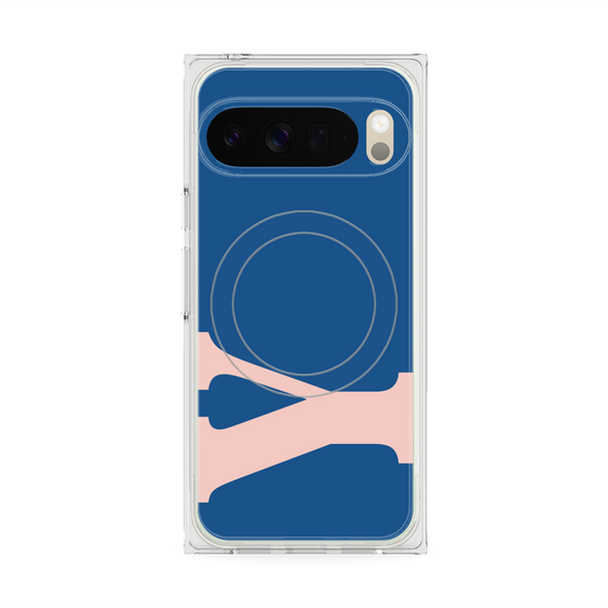 Premium Square Case with Pixelsnap［ Original - initial color - Y navy ］