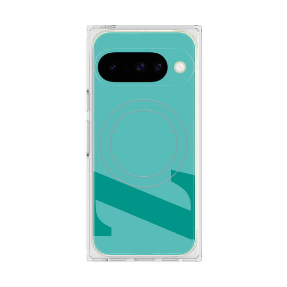 Premium Square Case with Pixelsnap［ Original - initial color - Z light green ］