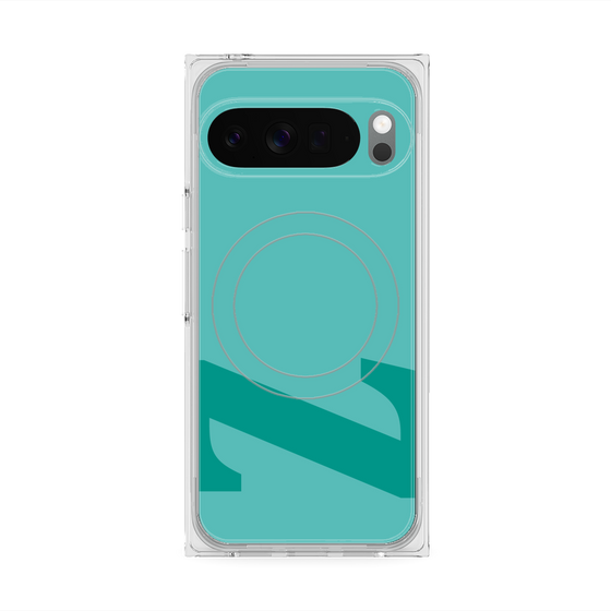 Premium Square Case with Pixelsnap［ Original - initial color - Z light green ］