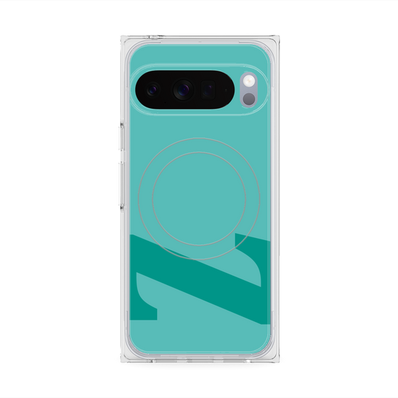 Premium Square Case with Pixelsnap［ Original - initial color - Z light green ］
