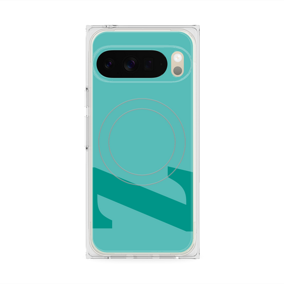 Premium Square Case with Pixelsnap［ Original - initial color - Z light green ］