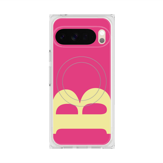 Premium Square Case with Pixelsnap［ Original - initial color - B pink ］