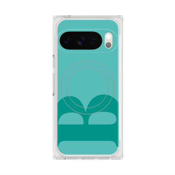 Premium Square Case with Pixelsnap［ Original - initial color - B light green ］