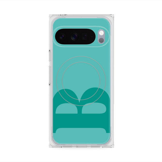Premium Square Case with Pixelsnap［ Original - initial color - B light green ］