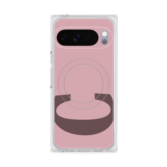 Premium Square Case with Pixelsnap［ Original - initial color - C dusty pink ］