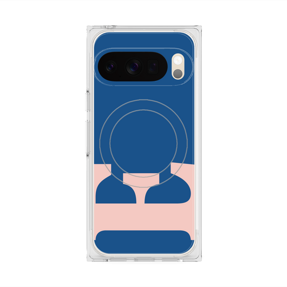Premium Square Case with Pixelsnap［ Original - initial color - E navy ］