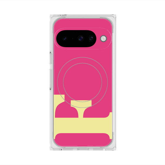 Premium Square Case with Pixelsnap［ Original - initial color - F pink ］