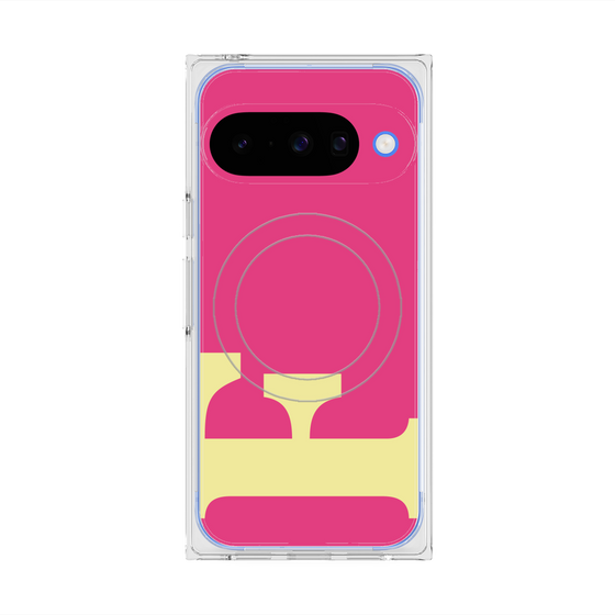 Premium Square Case with Pixelsnap［ Original - initial color - F pink ］