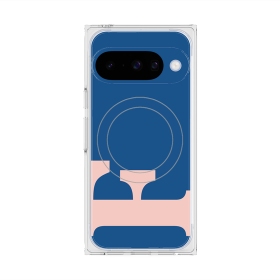 Premium Square Case with Pixelsnap［ Original - initial color - F navy ］