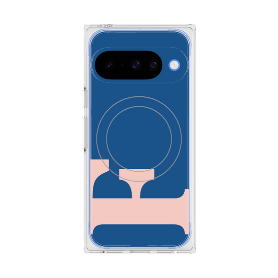 Premium Square Case with Pixelsnap［ Original - initial color - F navy ］