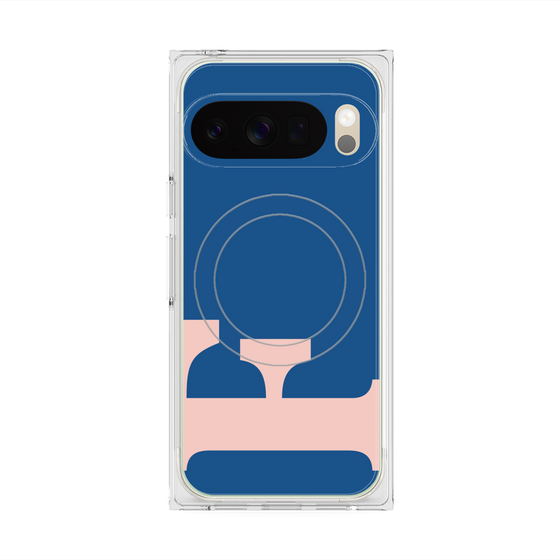 Premium Square Case with Pixelsnap［ Original - initial color - F navy ］