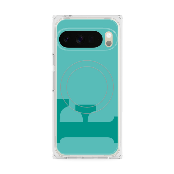 Premium Square Case with Pixelsnap［ Original - initial color - F light green ］