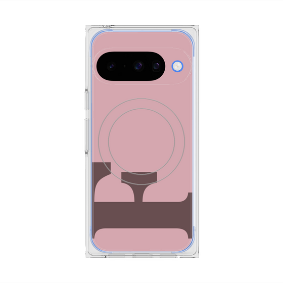 Premium Square Case with Pixelsnap［ Original - initial color - F dusty pink ］