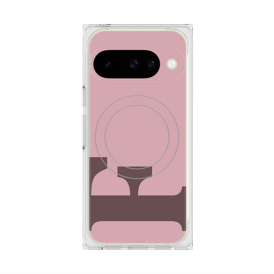 Premium Square Case with Pixelsnap［ Original - initial color - F dusty pink ］