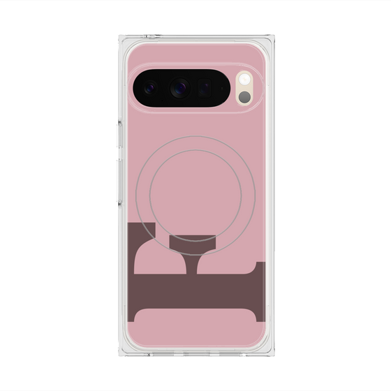 Premium Square Case with Pixelsnap［ Original - initial color - F dusty pink ］