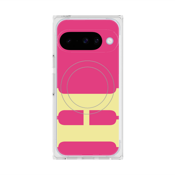 Premium Square Case with Pixelsnap［ Original - initial color - H pink ］