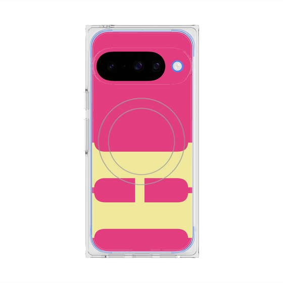 Premium Square Case with Pixelsnap［ Original - initial color - H pink ］