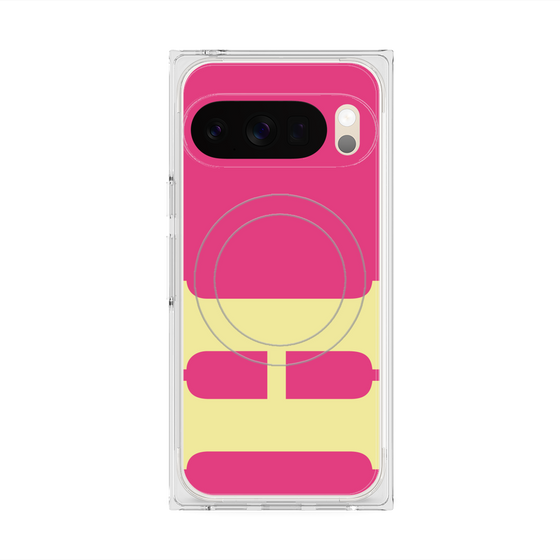 Premium Square Case with Pixelsnap［ Original - initial color - H pink ］