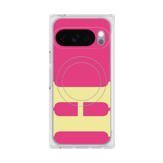 Premium Square Case with Pixelsnap［ Original - initial color - H pink ］
