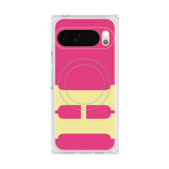 Premium Square Case with Pixelsnap［ Original - initial color - H pink ］