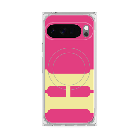 Premium Square Case with Pixelsnap［ Original - initial color - H pink ］