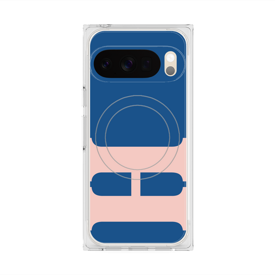 Premium Square Case with Pixelsnap［ Original - initial color - H navy ］
