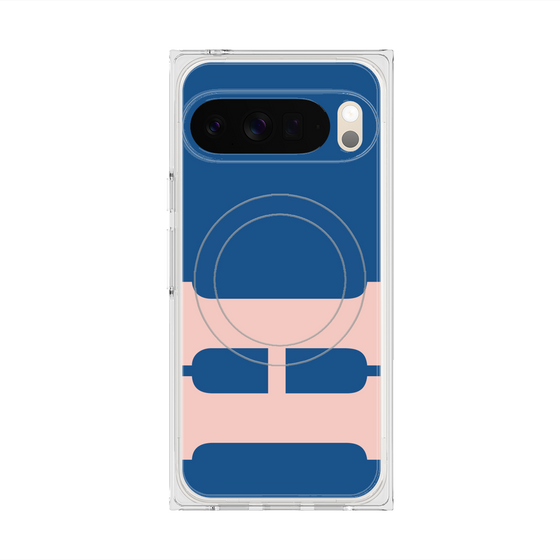 Premium Square Case with Pixelsnap［ Original - initial color - H navy ］