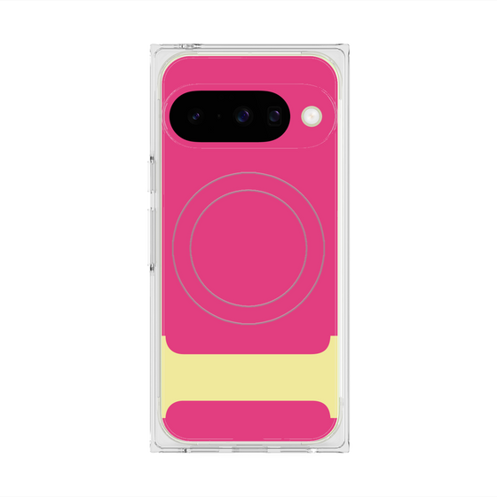 Premium Square Case with Pixelsnap［ Original - initial color - I pink ］