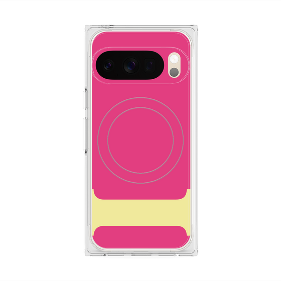 Premium Square Case with Pixelsnap［ Original - initial color - I pink ］