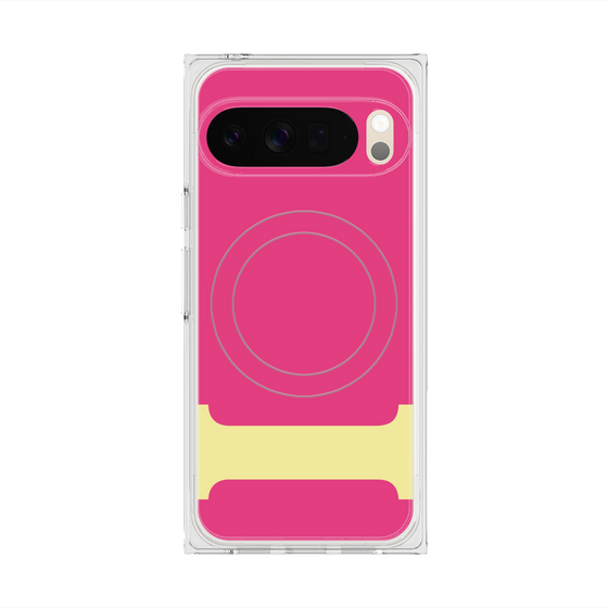 Premium Square Case with Pixelsnap［ Original - initial color - I pink ］