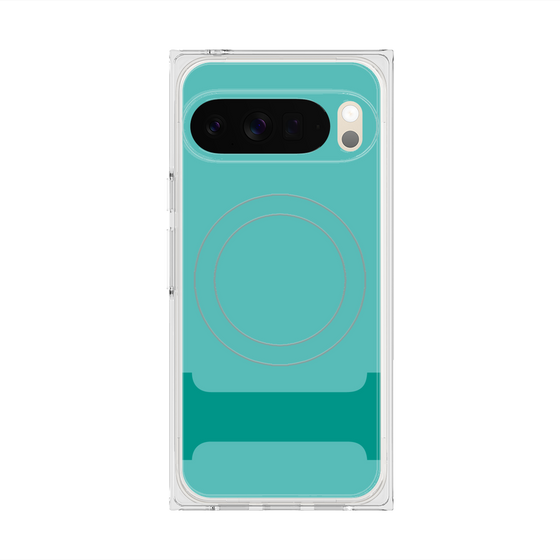 Premium Square Case with Pixelsnap［ Original - initial color - I light green ］