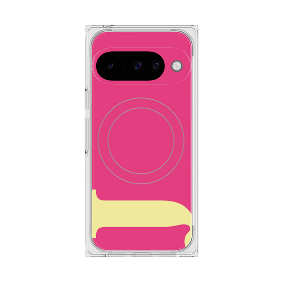 Premium Square Case with Pixelsnap［ Original - initial color - J pink ］