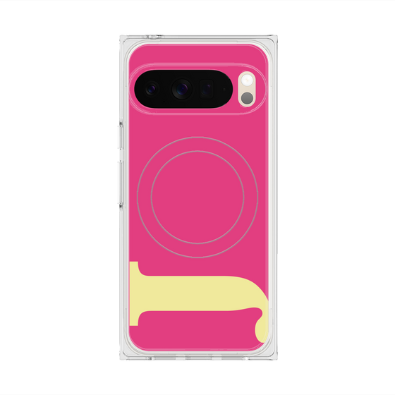 Premium Square Case with Pixelsnap［ Original - initial color - J pink ］