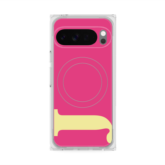 Premium Square Case with Pixelsnap［ Original - initial color - J pink ］